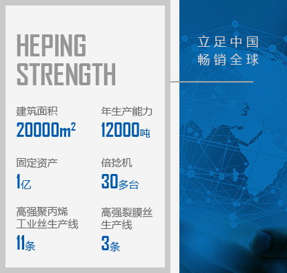 徐州和平化纖有限公司，丙綸工業(yè)絲，裂膜工業(yè)絲，丙綸高強(qiáng)絲，聚丙烯高強(qiáng)絲，高強(qiáng)丙綸網(wǎng)絡(luò)絲